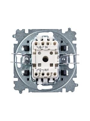 ABB Levit Серебро / дымчатый чёрный Выключатель 1-кл. | 3559H-A01445 70W | 2CHH590145A6070 | ABB