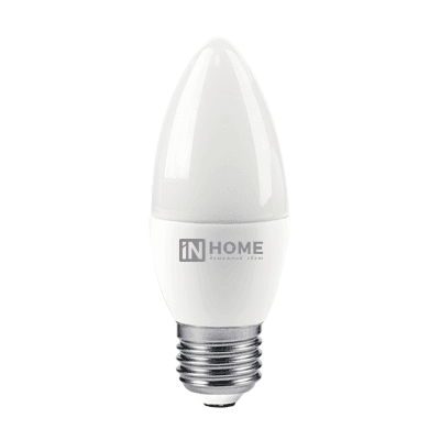 Лампа светодиодная LED-СВЕЧА-VC 4Вт 230В Е27 4000К 360Лм | 4690612030098 | IN HOME
