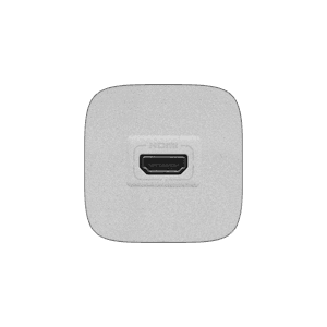 Valena ALLURE Алюминий Розетка 1-ая HDMI (с лицевой панелью) | 754717 | Legrand