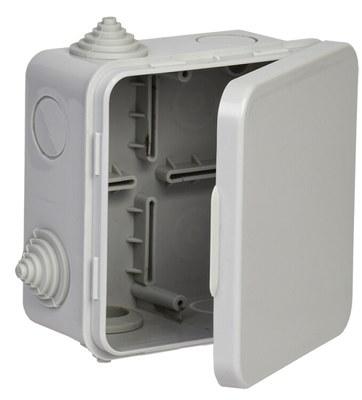 Коробка расп. КМ41256 100х100х50мм о/к IP54 8 вв. (7035) | UKO31-100-100-050-K03-54 | IEK