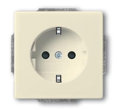 Розетка SCHUKO 16А 250В с защитными шторками, серия Future/Axcent/Carat/Династия, цвет слоновая кость | 2013-0-5376 | 2CKA002013A5376 | ABB