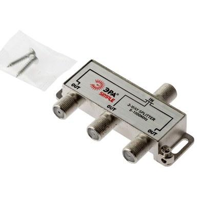 DS-F-02 ДЕЛИТЕЛЬ ТВ х 3под F разъём 5-1000 МГц, simple (10/200/6000) | Б0048321 | ЭРА
