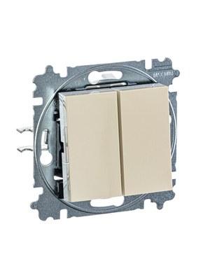 ABB Levit Слоновая кость / белый Выключатель 2-кл. | 3559H-A05445 17W | 2CHH590545A6017 | ABB