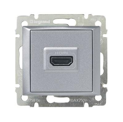 Valena Алюминий Розетка HDMI | 770285 | Legrand