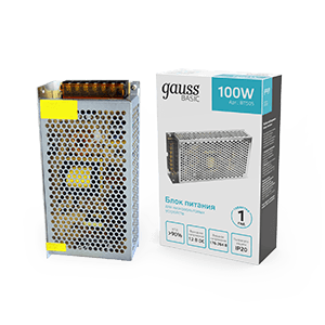 Блок питания Basic 12V 100W IP20 1/50 | BT505 | Gauss