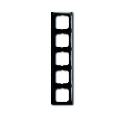 ABB Basic 55 Шато (чёрный) Рамка 5-ая | 1725-0-1510 | 2CKA001725A1510 | ABB