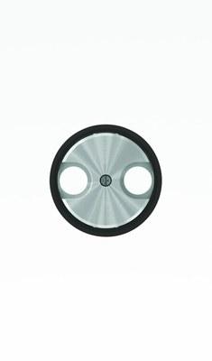 Накладка для TV-R розетки, серия SKY Moon, кольцо чёрное стекло|2CLA865000A1501| ABB