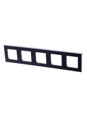 ABB Levit Антрацит / дымчатый чёрный Рамка 5-ая | 3901H-A05050 63W | 2CHH015050A6063 | ABB