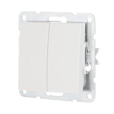 Выключатель 2-кл. (схема 5) 16 A, 250 B (белый) LK60 | 861104 | Ecoplast