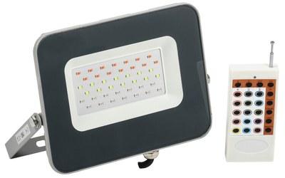 Прожектор светодиодный СДО 07-30RGB multicolor IP65 серый | LPDO7RGB-01-30-K03 | IEK