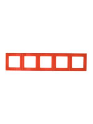ABB Levit Оранжевый / дымчатый чёрный Рамка 5-ая | 3901H-A05050 66W | 2CHH015050A6066 | ABB