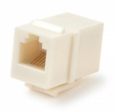 Адаптер проходной CA2-KJ-C2-WH (coupler), RJ-12(6P6C) формата Keystone Jack, белый | 47391 | Hyperline