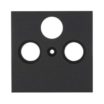 Накладка розетки TV+FM+SAT 2(3) (черный бархат) LK80 | 845208 | Ecoplast