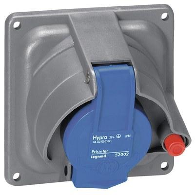 Встраиваемая розетка Hypra Prisinter - IP 44/55 - 2К+З - 16 А - пластик | 052002 | Legrand