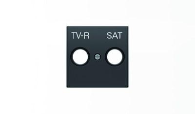 Накладка для TV-R-SAT розетки, серия SKY, цвет чёрный бархат|2CLA855010A1501| ABB
