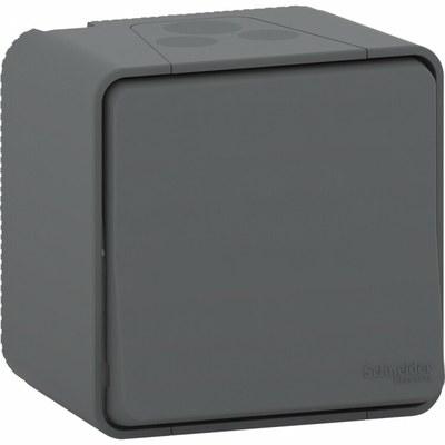 Mureva Styl Антрацит Выключатель кнопочный, IP55 (в сборе) | MUR35026 | Schneider Electric