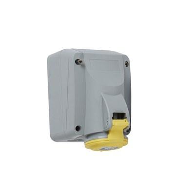 Розетка накладная - P17 Tempra Pro - IP 44 - 100/130 В~ - 16 A - 2К+З | 555151 | Legrand