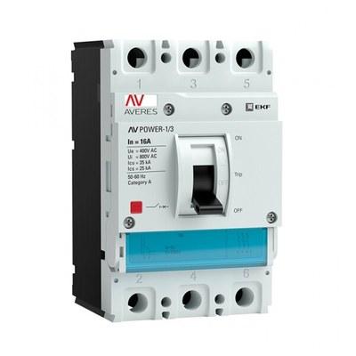Автоматический выключатель AV POWER-1/3 16А 35kA TR | mccb-13-16-TR-av | EKF