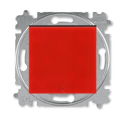 ABB Levit Красный / дымчатый чёрный Переключатель 1-кл. с подсветкой контрольная | 3559H-A25445 65W | 2CHH592545A6065 | ABB
