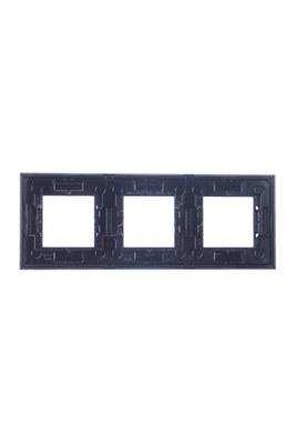 ABB Zenit Серебряный Рамка 3-я (2+2+2 мод) | N2273 PL | 2CLA227300N1301 | ABB