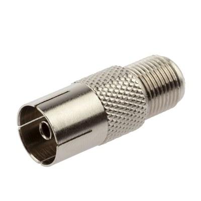 RS-A02-1 Переход гнездо F-гнездо TV, simple (ПАКЕТ 1 ШТ.) (50/2000/48000) | Б0048292 | ЭРА
