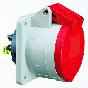 Розетка встраиваемая 32A 5р(3P+N+PE) 6h 400V IP44 Quick-Connect 13850 I 13850-Bals I Bals