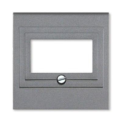 ABB Levit Сталь / дымчатый чёрный Накладка для розеток USB / HDMI / VGA Сталь | 5014H-A00040 69 | 2CHH290040A4069 | ABB