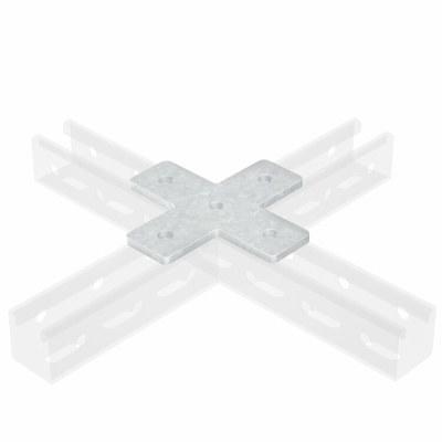 Пластина соединительная Х-обр., INOX 304 | IBMD1041C | DKC