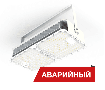 Светильник светодиодный Quadro 105/15500 105Вт 15500Лм 5000К IP54 (лира,аварийный) | DQ105D-5K-L-A | Diora