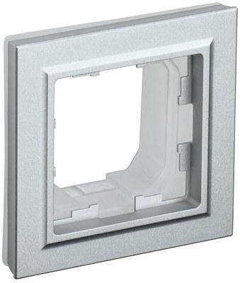 BRITE Рамка 1-мест. IP44 РУ-1-БрА-44 алюминий | BR-M12-44-K47 | IEK