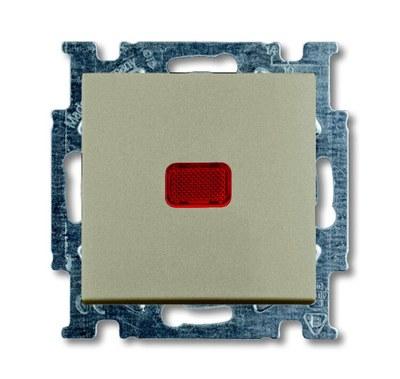 ABB Basic 55 Шампань Выключатель кнопочный с полем для надписи | 1413-0-1093 | 2CKA001413A1093 | ABB