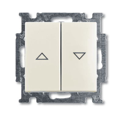 ABB Basic 55 Шале (белый) Выключатель жалюзийный | 1012-0-2186 | 2CKA001012A2186 | ABB