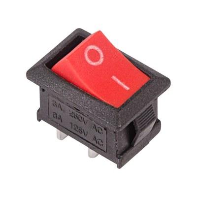 Выключатель клавишный 250V 6А (2с) ON-OFF красный Mini (RWB-201, SC-768) | 36-2111 | REXANT