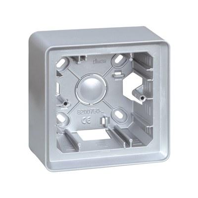 Simon 82 Монтажная коробка для накладного монтажа, 1 пост, S82 Detail, алюминий | 8200750-093 | Simon