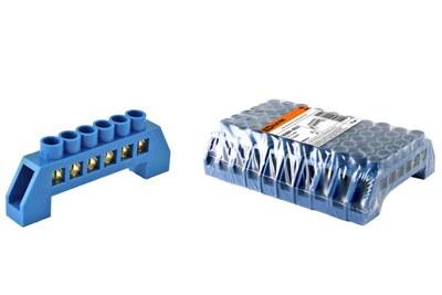 Шина "N" нулевая в изоляторе 8х12мм 6 групп | SQ0801-0022 | TDM