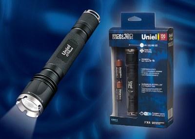 Фонарь-offroad Premium «Iron domination 120 +» P-ML074-PB Black алюм. , XP-С {Q2} CREE LED, блистер, 3 х AAA в/к, черн | 03812 | Uniel