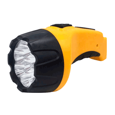 Фонарь прожекторный аккумуляторный MLA 03 7LED 150Lm 8ч 2 режима, з/у 230В ЧЕРНО-ЖЁЛТЫЙ | 4690612031774 | IN HOME