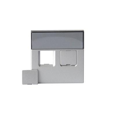Накладка для 2хRJ45, Impressivo, алюминий | 1819-83 | 2TKA000607G1 | ABB