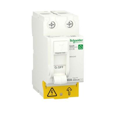 Выключатель дифференциального тока (УЗО) 40А 2P 300мА тип AC RESI9 | R9R54240 | Schneider Electric