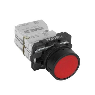 Кнопка КМЕ4522м-красный-2но+2нз-цилиндр-IP54 | 293182 | КЭАЗ
