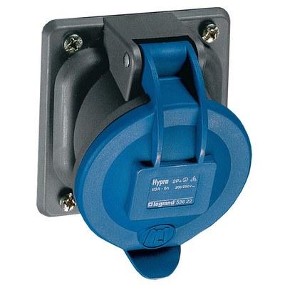 Встраиваемая розетка Hypra - IP 44 - 3К+З - 63 А - пластик | 053623 | Legrand