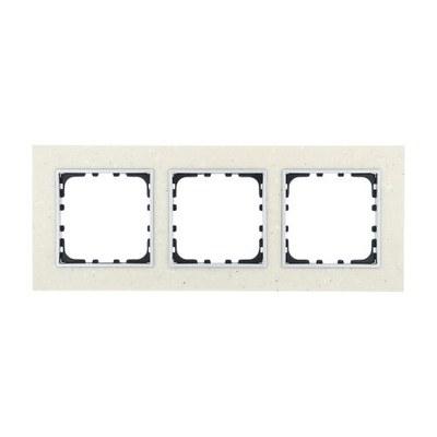 Рамка 3-постовая из декоративного камня (белый мрамор) LK60 | 864389 | Ecoplast