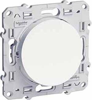 Odace Белый Выключатель кнопочный | S52R206 | Schneider Electric