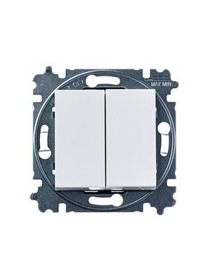 ABB Levit Белый / ледяной Переключатель 2-кл. | 3559H-A52445 01W | 2CHH595245A6001 | ABB