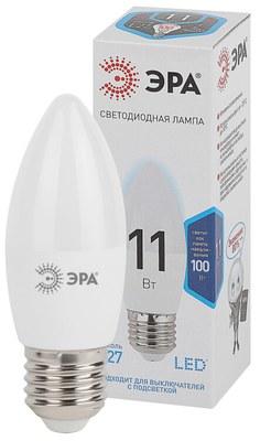 Лампа светодиодная LED 11Вт Е27 4000К smd B35-11w-840-E27 | Б0032983 | ЭРА