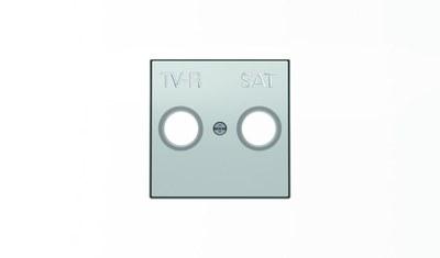 Накладка для TV-R-SAT розетки, серия SKY, цвет серебристый алюминий|2CLA855010A1301| ABB