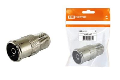 Переходник гнездо F - гнездо TV, инд. упаковка | SQ1809-0009 | TDM