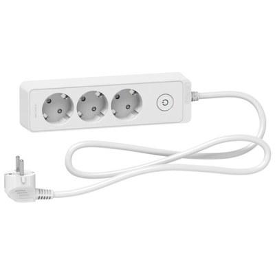 UNICA EXTEND удлинитель 3 розетки.2К+З, кабель 1,5м, белый | ST9431W | Schneider Electric