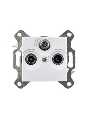 ABB Levit Белый Розетка TV-R-SAT единственная | 5011H-A03303 03W | 2CHH083303A6003 | ABB