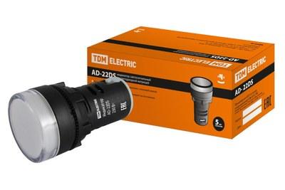 Лампа AD-22DS(LED)матрица d22мм белый 230В | SQ0702-0001 | TDM